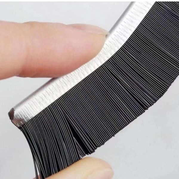 Kakel Spricka Rengöringsborste Fönster Toalett Döda hörn Dammborste För Badrum Black Bristle 1pc