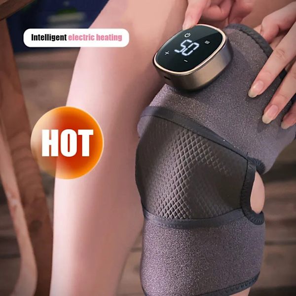Digital Display Knä Massager Matta Multi Mode Justerbar Massage Device för ledsmärta 2PCS