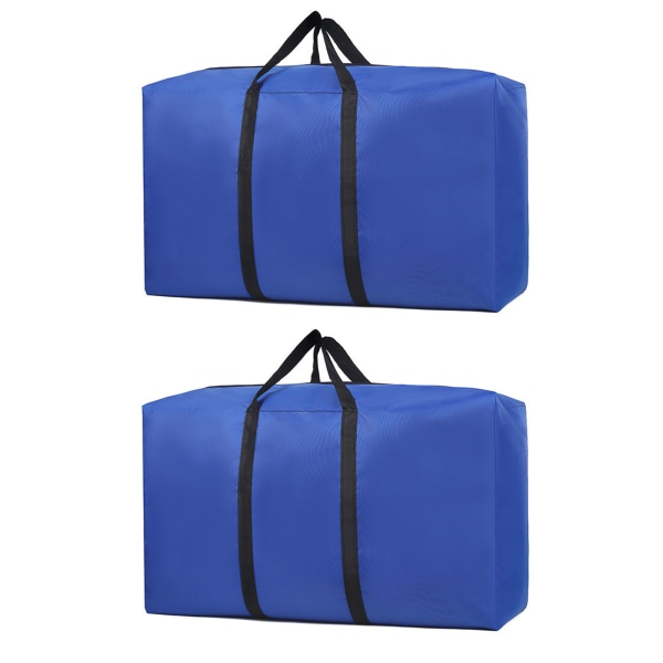 Förtjockad Oxford Duffel Bag Fukt Dammtät Tyg Bagageväska För Håll Kläd Täcken Blue