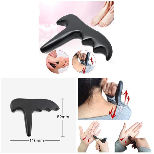 Kroppsmassagesten Natursten Nål Fot Shoulder Back Massager Tool