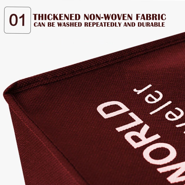 Non-woven Cover Slitstarkt anti-scratch Resväska Skydd Vattentätt Bagage Skyddsfodral Wine Red 20 inch