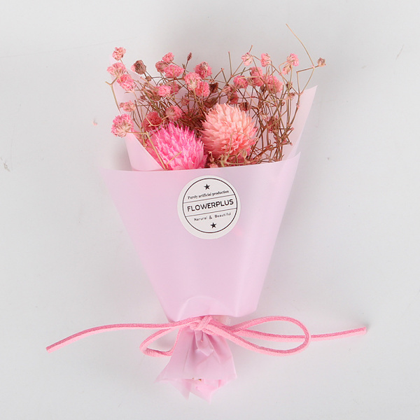 Mini torkad blombukett presentförpackning Skräddarsydd present till alla hjärtans dag jul mors dag MH.01