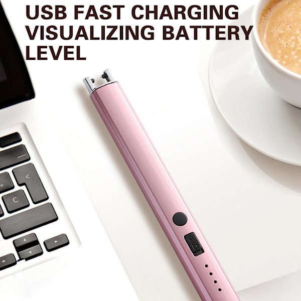 Små elektroniska pulständare Lätt bärbar tändhjälp för utomhusresor Rose Gold