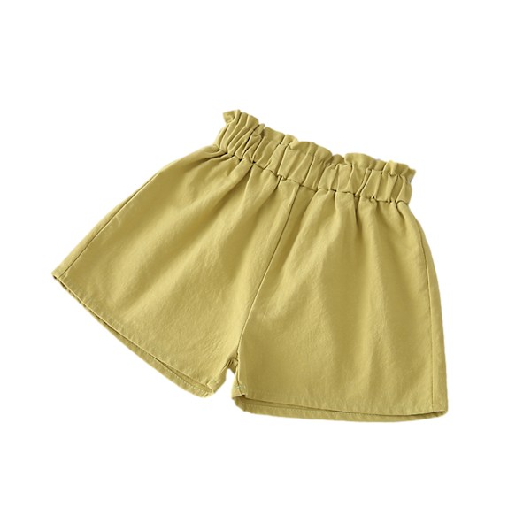 Tjejer Härliga shorts med elastisk midja Byxor Causal Bekväma korta byxor för inomhus utomhus Green 130cm