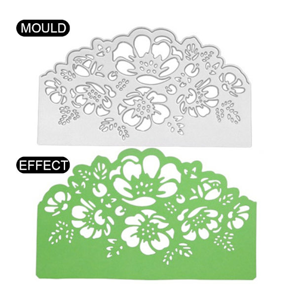 Kolstål Skärverktyg Pappersskärning Stencil Präglingsverktyg För DIY Scrapbooking Fotoalbum Papper Silver