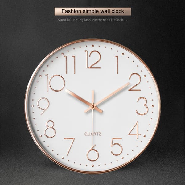 Quartz-Clock Rund Hängande Klocka Plast Mode Design Klockor För Heminredning Vardagsrum 2