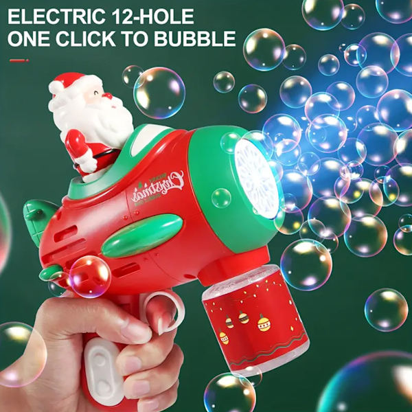 Bubble Maker i form av skjutvapen Färgglada bubbelleksaker med LED-ljus för utomhusbruk 633 1