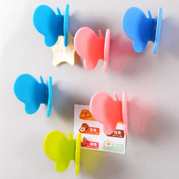 Butterfly Mini Silikonhållare Ugn Mitt Kylskåpsmagneter Värmebeständiga handskar för alla grytlappar till kök Random Color