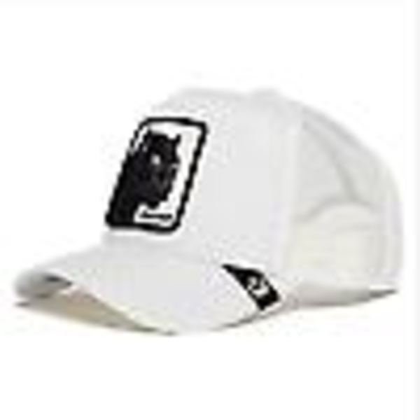 Animal Trucker Mesh Hat Goorin Bros Snapback Cap Herr White Leopard