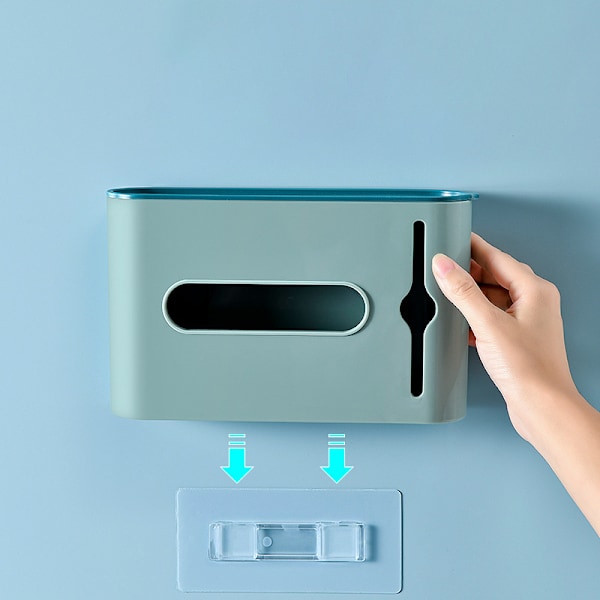 Papperspåsar Förvaringslåda Väggmonterad plastsoppåsdispenser Avfallspåshållare för badrumskök Gray