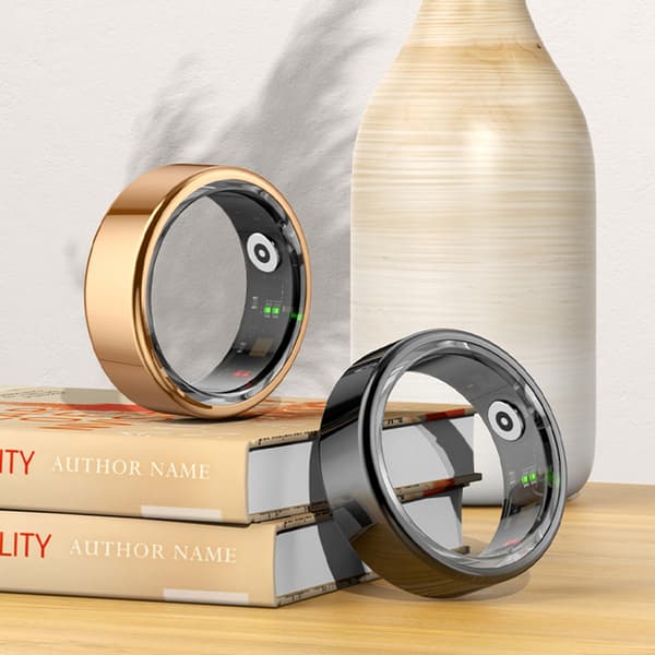 Bluetooth-kompatibel Smart Rings Pulshälsoövervakningsenhet för dagligt bruk Glod Size 9