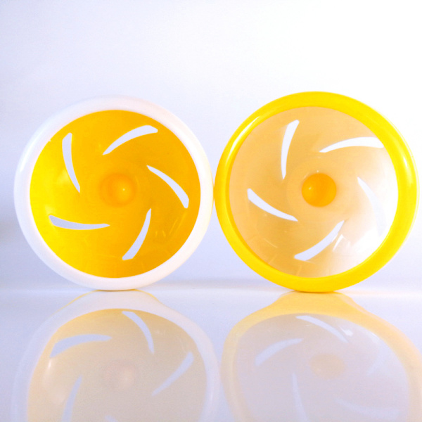 Hamsterhjul Silent Spinner Husdjur Löpning Sport Träningshjul Husdjurstillbehör för hamstrar Gerbils Möss Two Yellow Random Hair 14cm
