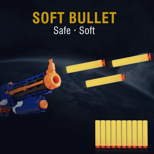 100 st Shooting Toy Mjuka Refill Set Bullerreducerande Leksaker Refills För Pojke Flicka Barn Yellow
