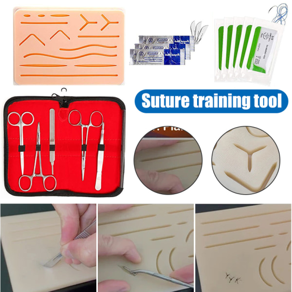 All-Inclusive Suturering Kit för att utveckla och förfina sutureringstekniker All