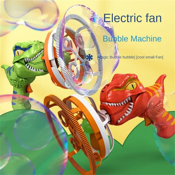Handhållen Dinosaur Bubble Machine For Kid Batteridriven Bubble Maker För Pojkar Flickor Red