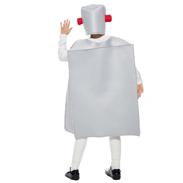 Robot Cosplay Kostym Set för Barn Festival Tema Fest Kläder Halloween Scenföreställning Kläder One size fits all