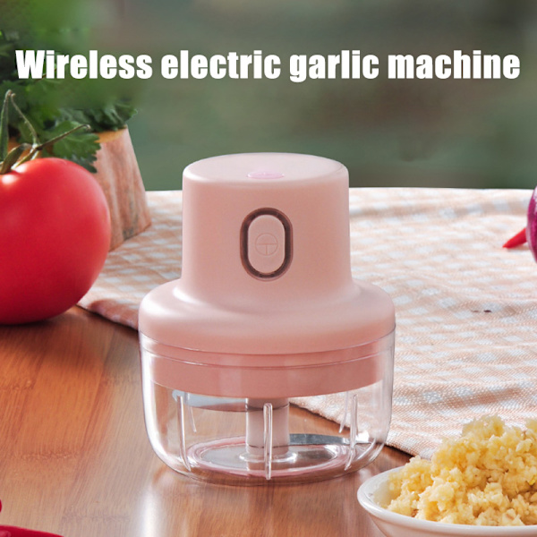Trådlös Mini Elektrisk Vitlök Mat Hackare Ingefära Grönsakskross Cutter Mat Blender Processor 250ml