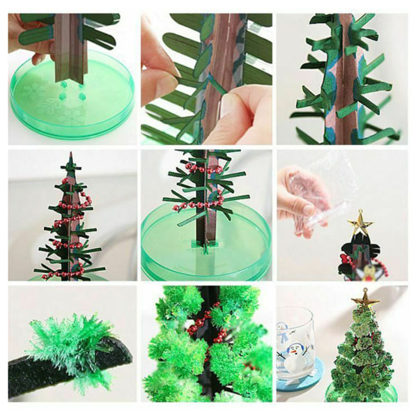 Magics Christmas Tree DIY Kit Med Söt Form Instereting Pedagogisk Festleksak Nyhet Present Till Girl Boy