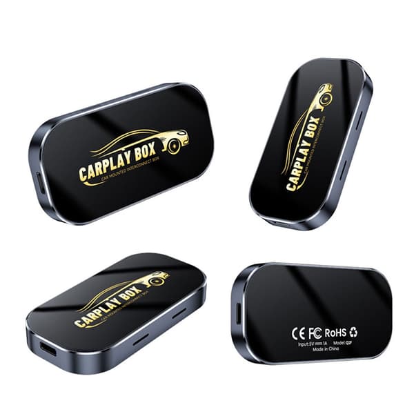 CarPlay Smart Box Adapter – Android 13 Trådløs CarPlay & Android Auto, WiFi & Bluetooth-kompatibel CarPlay Box for problemfri tilslutning With GPS