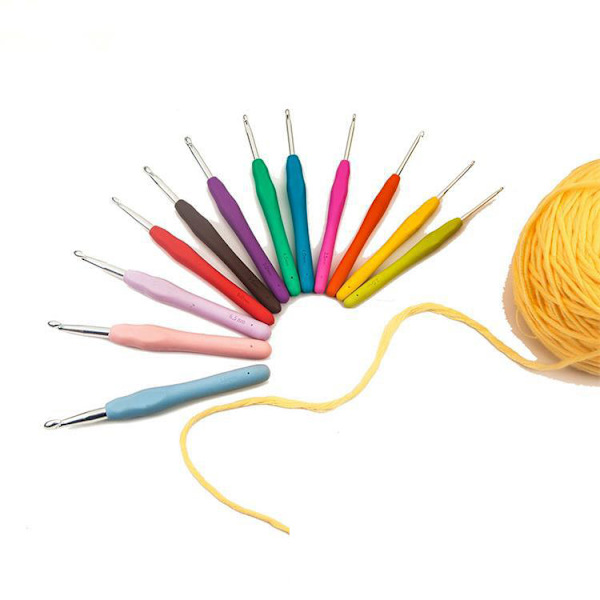 Set med påse 30 ST Stickor Syverktyg inklusive plastnålar Stickmått & måttband Blue