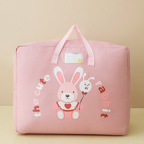 Vikbar Oxfordduk Tjock resväska Stor resväska Bagagebärande Kläder Organizer Pink Large