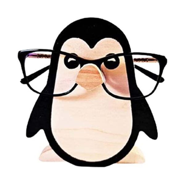 Söt julglasögonhållare Trädjur Glasögonställ Rustikt solglasögonställ Penguin