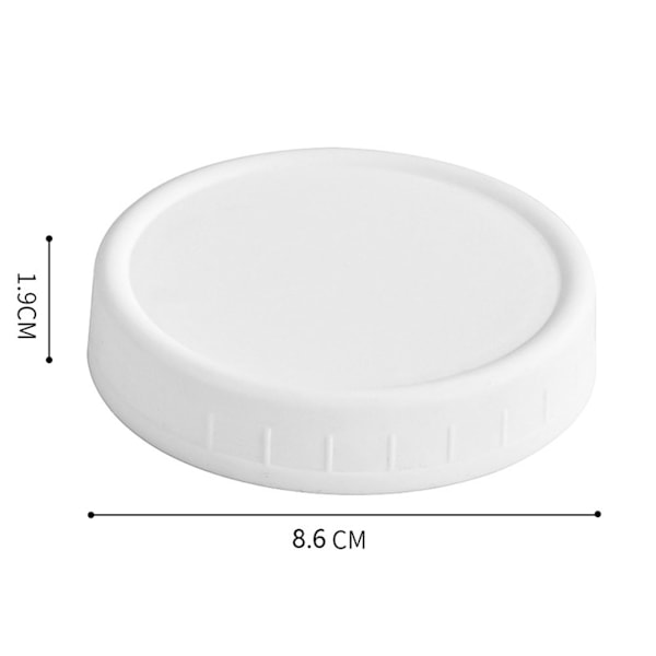 12 st Färgade Plastburkslock 86mm/70mm Flerfunktions Återanvändbara Konserveringsburkslock För Kök 70mm