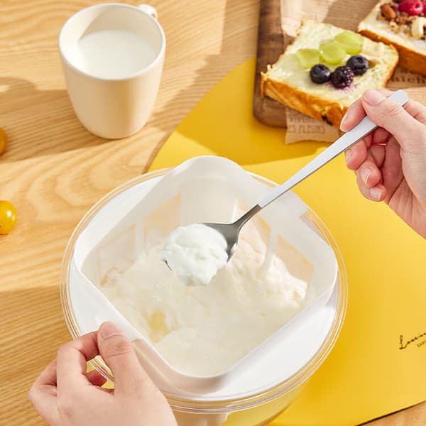 Hem Greker Yoghurt Sil Stor Kapacitet Mat Sil Cup Köksredskap Round