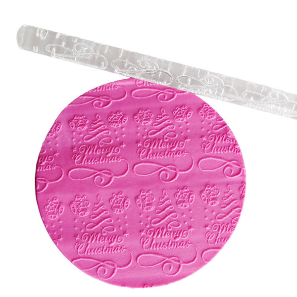 Tårtfondant präglad kavel Gummiprägling Socker Tårta Dekor Hantverksverktyg