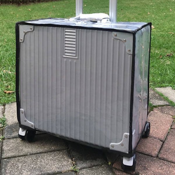 Genomskinlig PVC- cover Slitstarkt anti-scratch resväskaskydd Vattentätt bagageskydd Fully Transparent 26 Inches