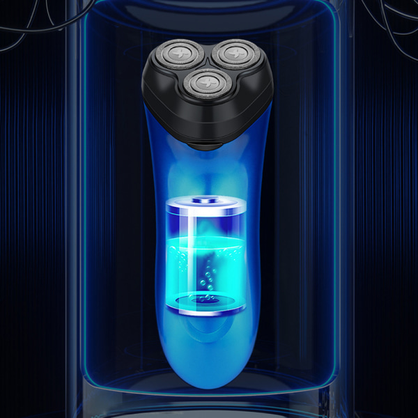 Trippelhuvud elektrisk rakapparat för män Multi-purpose snabb kroppstrimmer för hemresor Blue