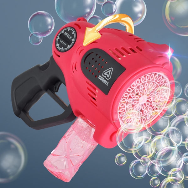 57/139 hål handhållen elektrisk bubbelmaskin med lampor Multifunktionell rolig bubbelmaskin för utegård