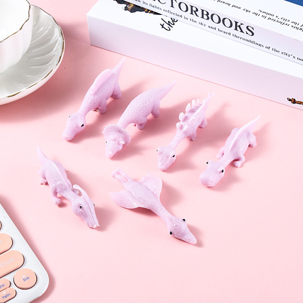 Små Slingshoting Dinosaur Finger Leksaker Anti Pressure Avkopplande Baubles Leksak För Barn Pojke Flicka 10pcs