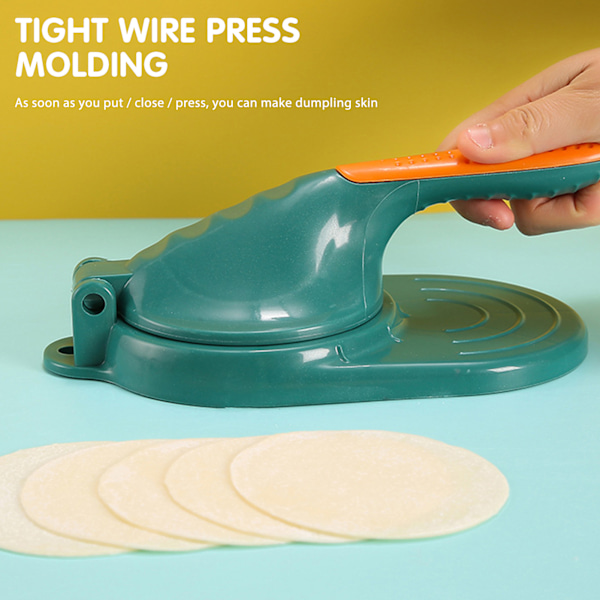 DIY Dumpling Skin Maker Hushållsmanual Snabbpress Dumpling Skin Mall Orange 3PCS