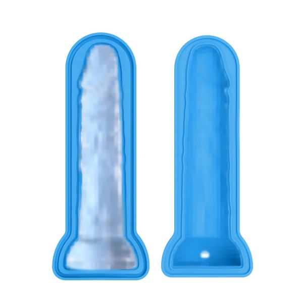 Vuxen prank iskuber form med cover Multipurpose Ice Making mall DIY Ice dricka verktyg Blue Large