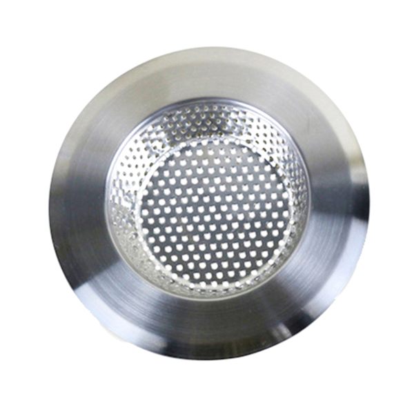 Kökssinksfilter Pool Anti-Clogging Nät Badrum Avlopp Anti-Clogging Golvavlopp Rostfritt Stål Silver 9CM