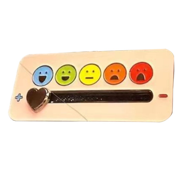Interactive Mood Pin Snygg lätt krage Accessoarer Alla hjärtans dag present Smiling Face
