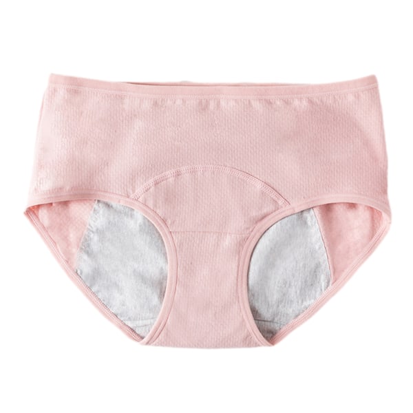 Damernas läckagesäkra kalsonger i bomull för period Bekväma ventilerande trosor Kvinnliga underkläder Bean Paste Color XL