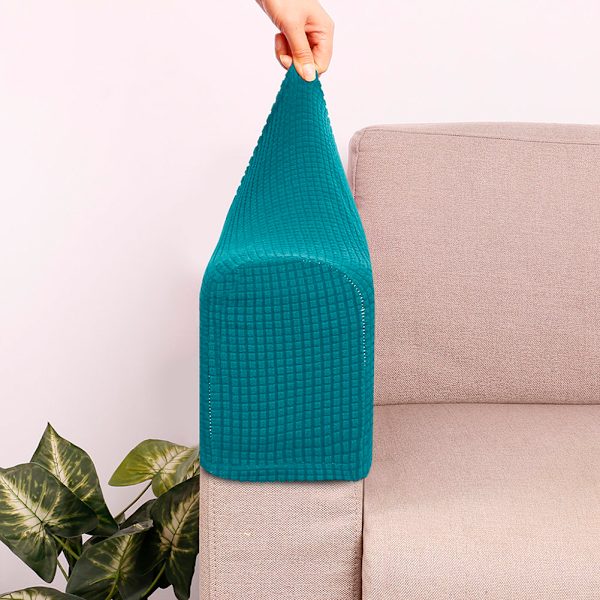 2 st Soffmöbler Armstödsöverdrag Soffstol Armskydd Stretchy för hemmet Blue