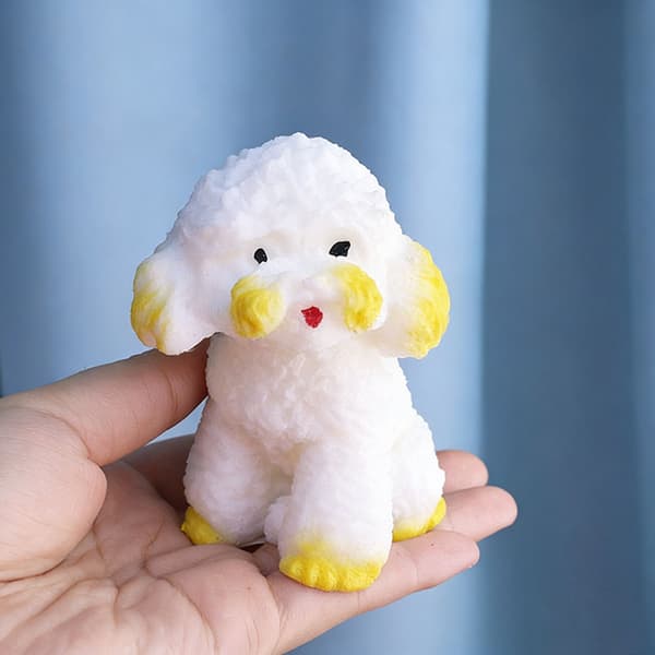 Mini håndlavede Squishys hundelegetøj søde Fidgets legetøj stressbolde til voksne sensorisk stresslegetøj H