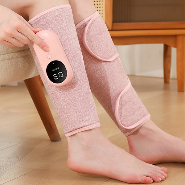 Elektrisk Hot Compress Ben Massager Bärbar lätt kalv Massager Pad För Kvinnor Män Grey 2pcs