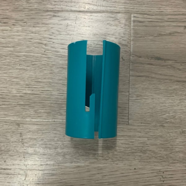 Bärbar skjutbar omslagspappersskärare Xmas Presentpapper Packning Roll Cutter Verktyg Blue Boxed
