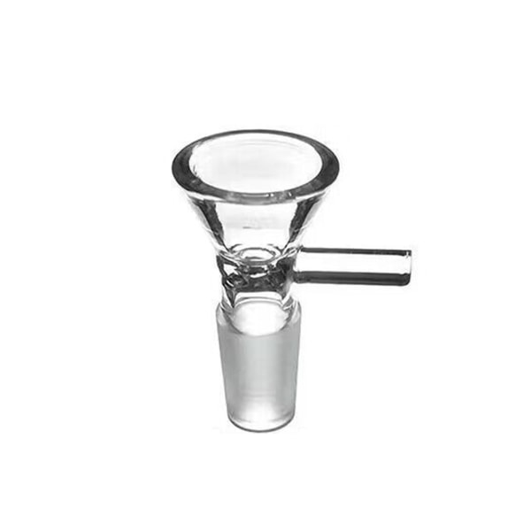 Mini tratt Form Rökning Glaspipa Multifunktionsglas Bongs Rör Rökning Tillbehör 14mm 1pc