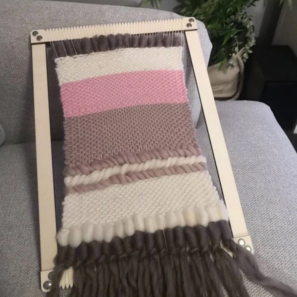 Stor vävram DIY trävävstolar Set Multi Craft vävvävstolar för barn/vuxna/nybörjare Loom Kit