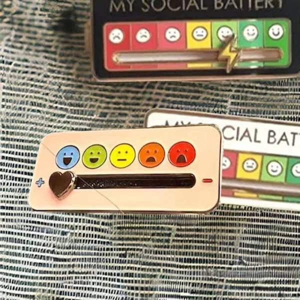 Interactive Mood Pin Snygg lätt krage Accessoarer Alla hjärtans dag present Smiling Face