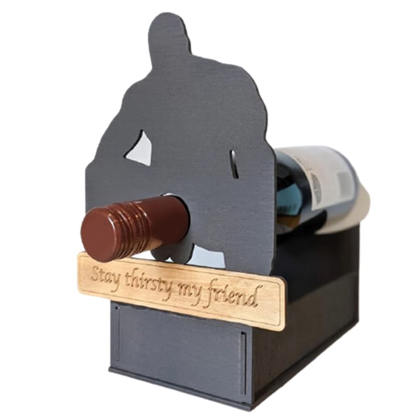 Vinhållare för vinälskare Creative Wooden Wine Display Rack Home Restaurant Supply A