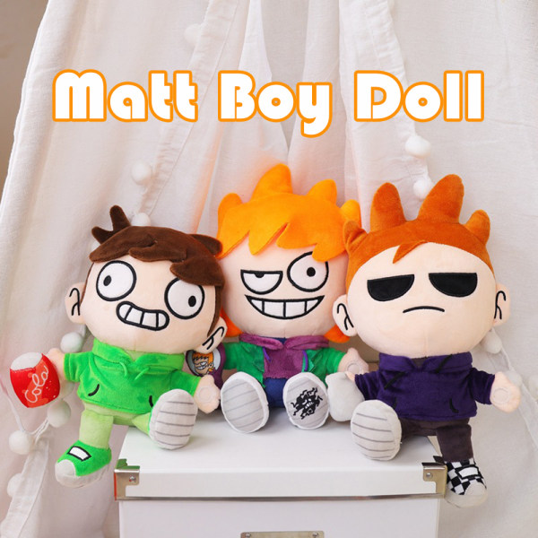 Cool Eddsworld Makeship Plyschleksak Mjuk Bekväm PP Bomull Kramdocka För Barn Pojke Flicka 150g