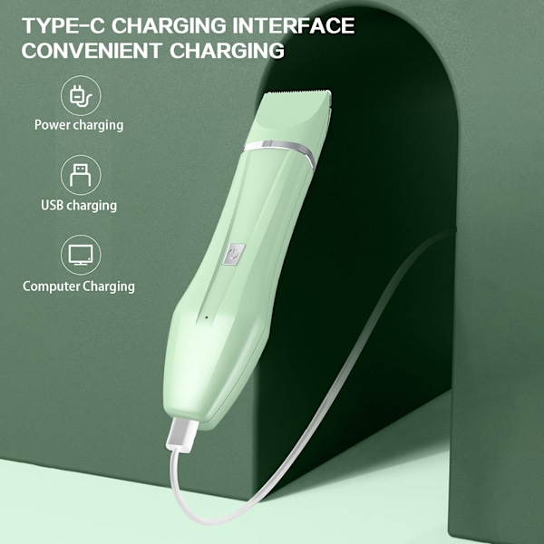 Multi In 1 Kæledyrspote Trimmer Genopladelig Vandtæt Kæledyrspleje Barbermaskine Digital Display Professionel Kæledyrsklipper Til Hunde Kat Bright And White 4 in 1