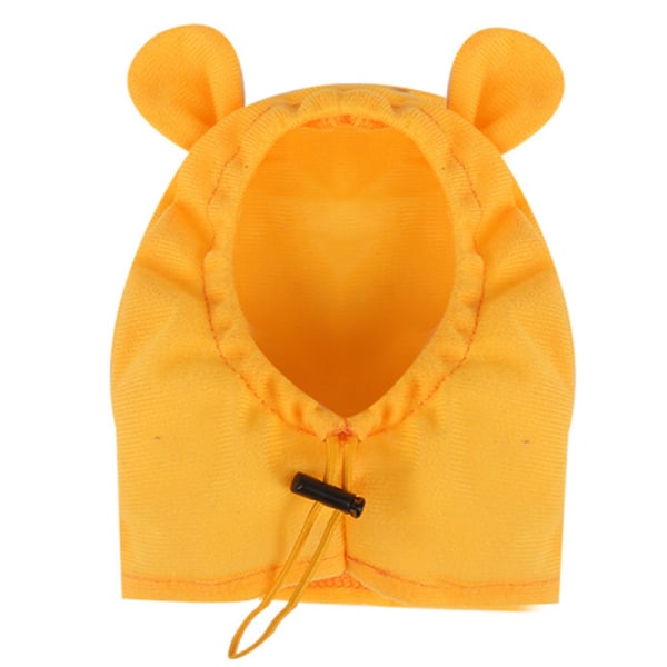 Pet Hat Varm Vindtät Söt Dress Up Cap Pet Fun Huvudbonad Cosplay Tillbehör för katthund Yellow M