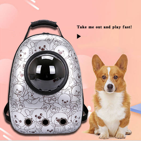 Space Capsule Pet Carrier Ryggsäck Vattentät för katt liten hund Assorted Dogs